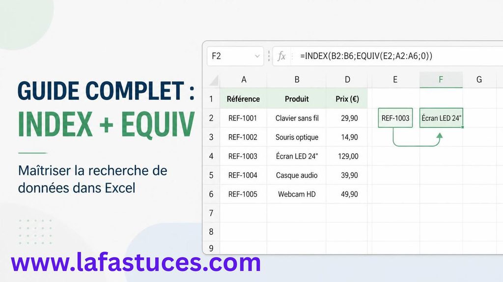 Guide complet INDEX et EQUIV